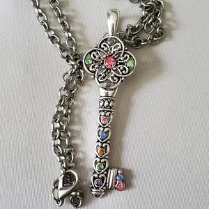 Key Necklace Multi Colored